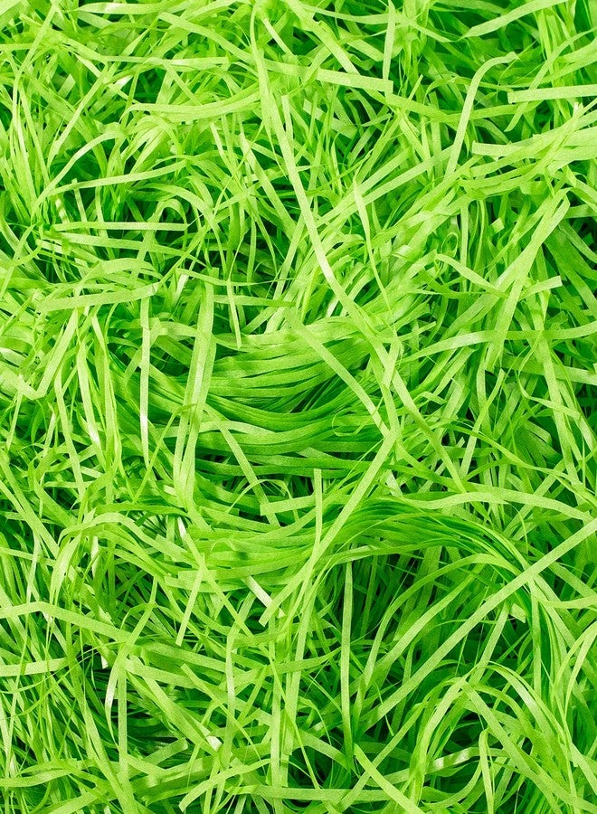 Whaline Basket Grass Craft Shredded Tissue Raffia Gift Filler Paper Shreds for DIY Gift Packaging Easter Basket Filling Egg Stuffer Party Supplies Accessories Decoration, 120g, 4 Oz (Green) - Image 3